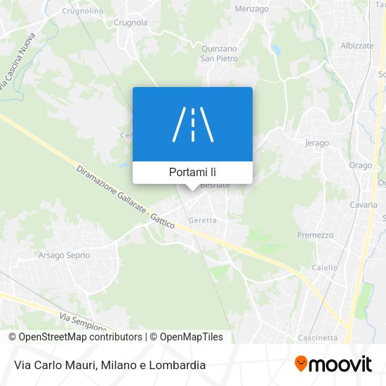 Mappa Via Carlo Mauri
