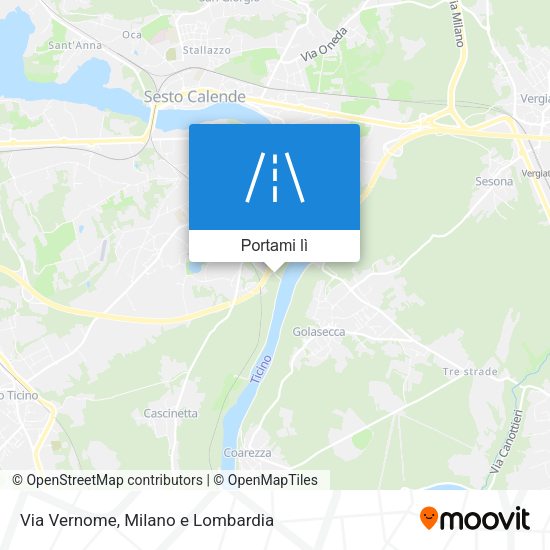 Mappa Via Vernome