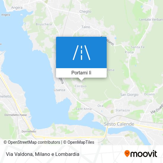 Mappa Via Valdona