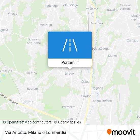 Mappa Via Ariosto
