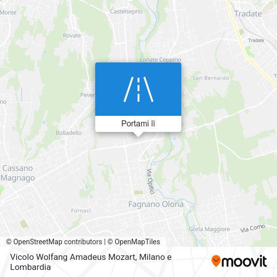 Mappa Vicolo Wolfang Amadeus Mozart