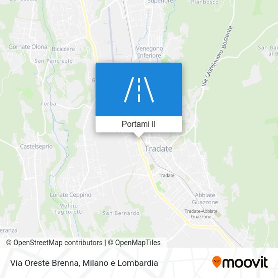 Mappa Via Oreste Brenna