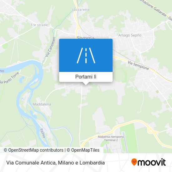 Mappa Via Comunale Antica