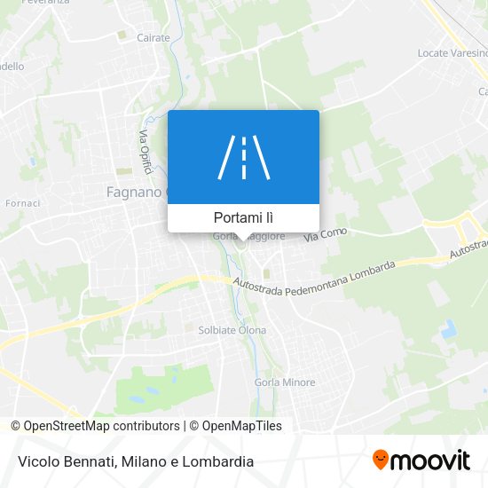Mappa Vicolo Bennati