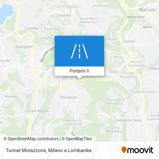 Mappa Tunnel Morazzone