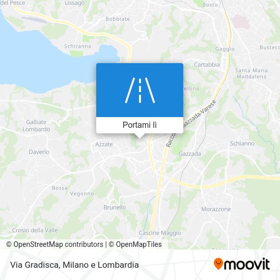 Mappa Via Gradisca