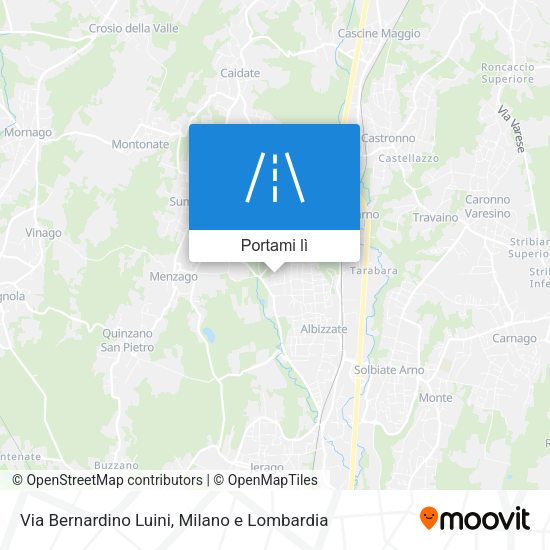 Mappa Via Bernardino Luini