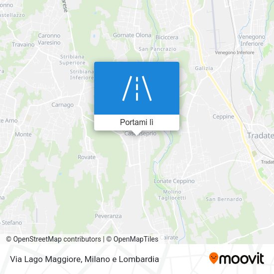 Mappa Via Lago Maggiore
