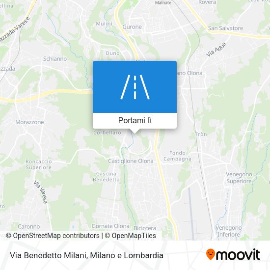 Mappa Via Benedetto Milani
