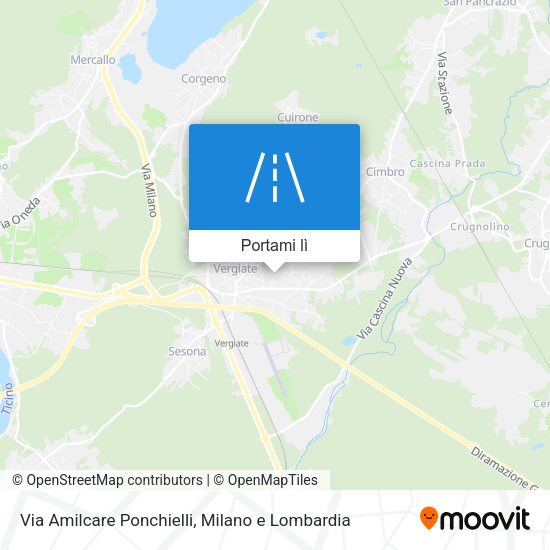 Mappa Via Amilcare Ponchielli