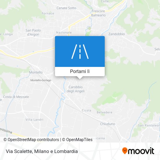Mappa Via Scalette