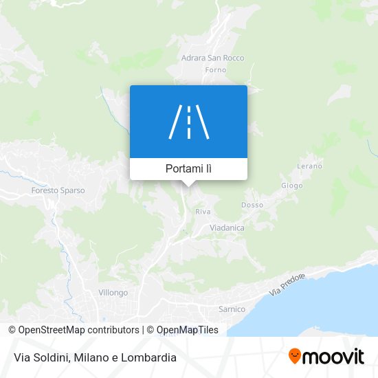 Mappa Via Soldini