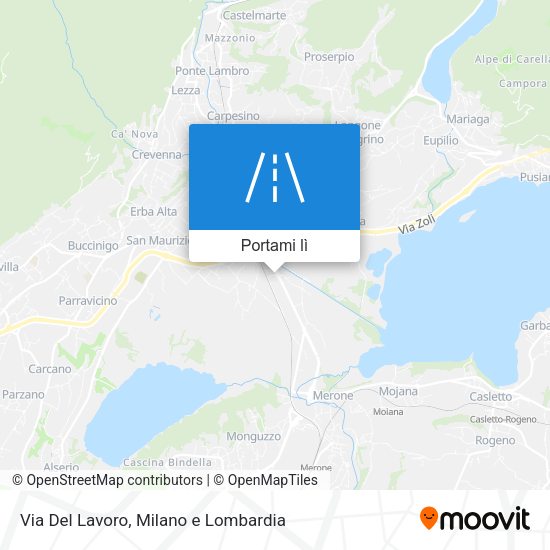 Mappa Via Del Lavoro