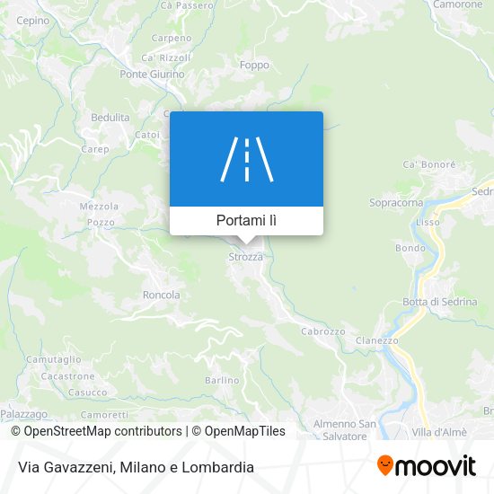 Mappa Via Gavazzeni