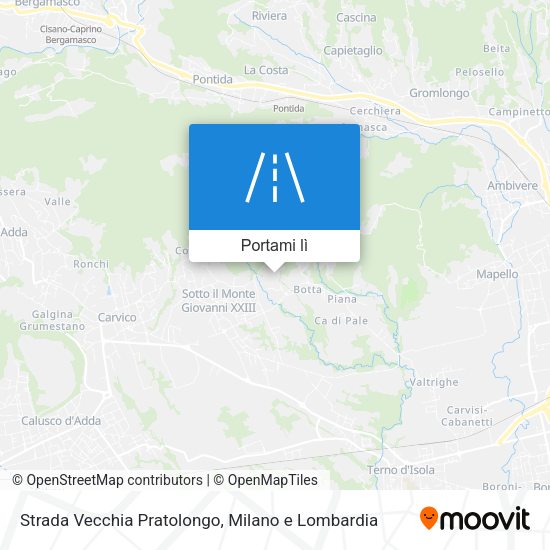 Mappa Strada Vecchia Pratolongo