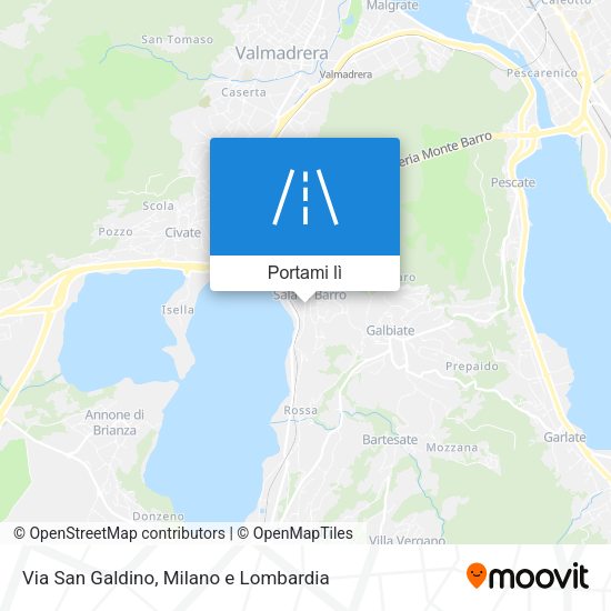 Mappa Via San Galdino