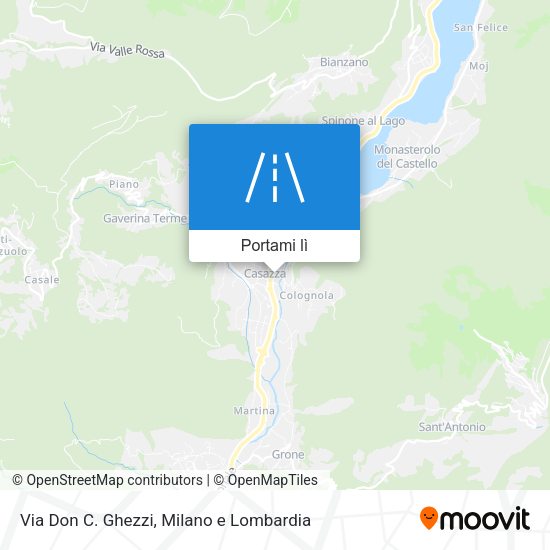Mappa Via Don C. Ghezzi