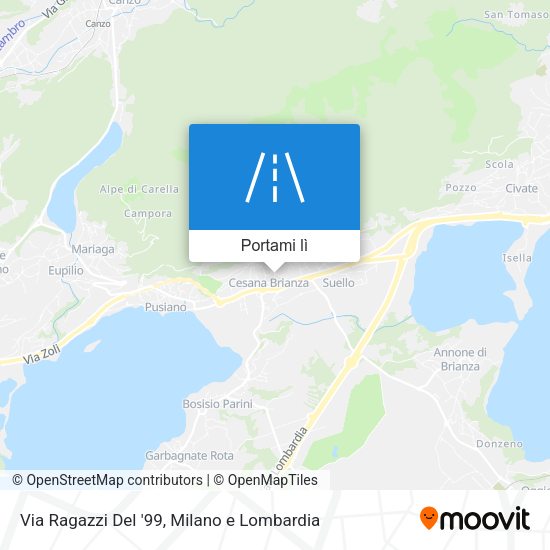 Mappa Via Ragazzi Del '99