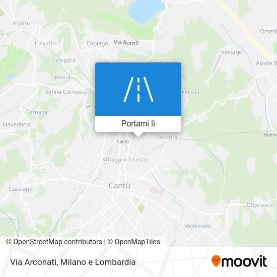 Mappa Via Arconati