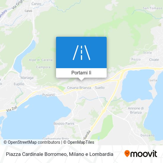 Mappa Piazza Cardinale Borromeo
