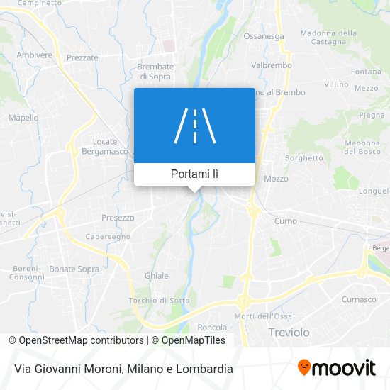 Mappa Via Giovanni Moroni