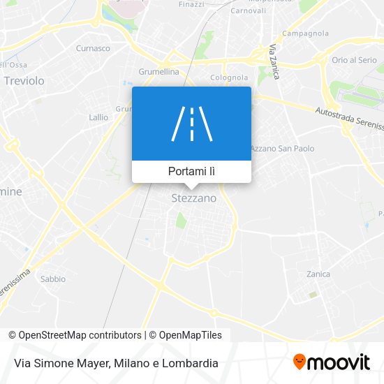 Mappa Via Simone Mayer