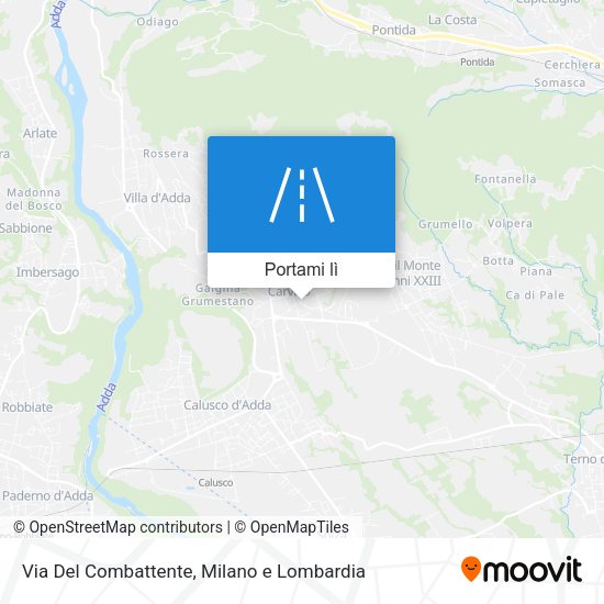 Mappa Via Del Combattente