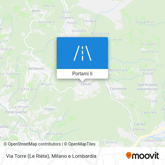 Mappa Via Torre (Le Riète)