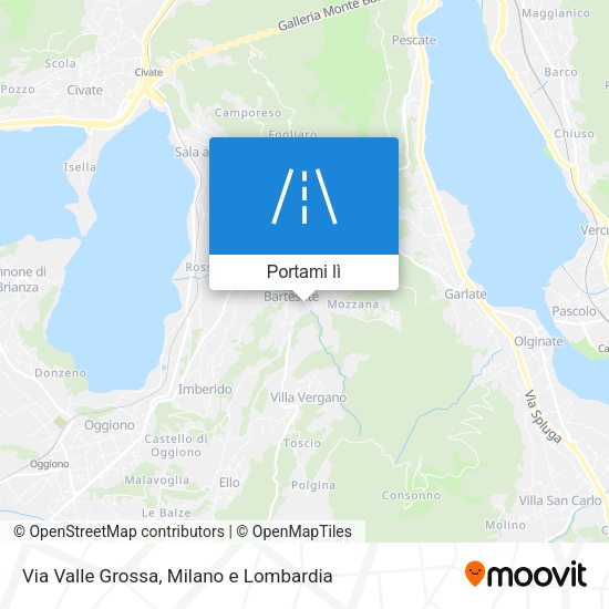 Mappa Via Valle Grossa
