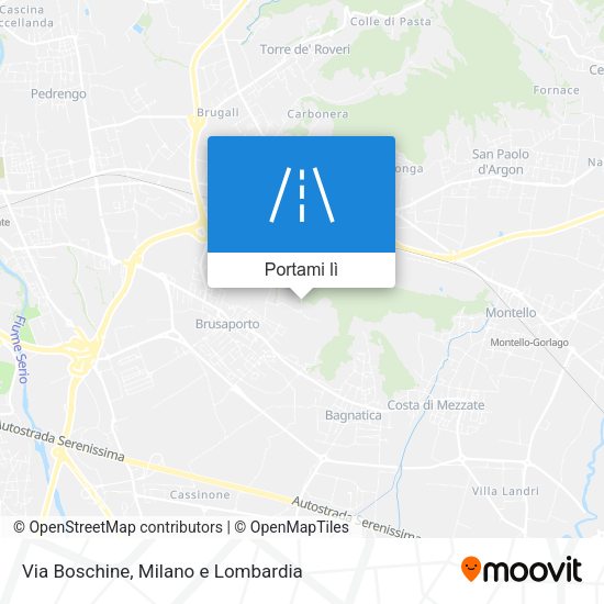 Mappa Via Boschine
