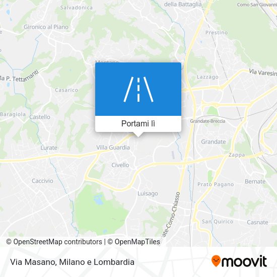 Mappa Via Masano