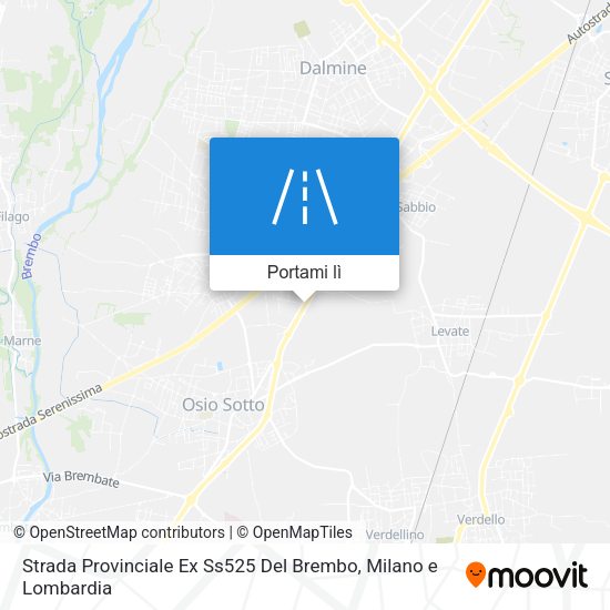 Mappa Strada Provinciale Ex Ss525 Del Brembo