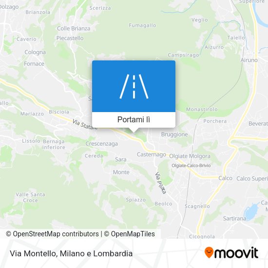 Mappa Via Montello