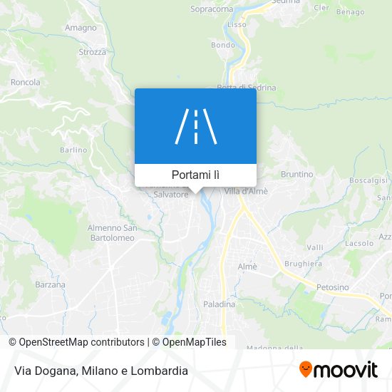 Mappa Via Dogana