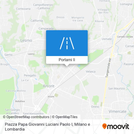 Mappa Piazza Papa Giovanni Luciani Paolo I