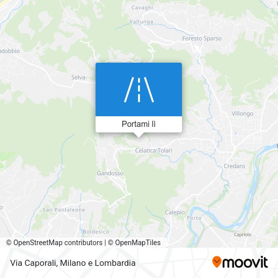 Mappa Via Caporali