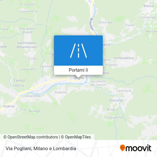 Mappa Via Pogliani