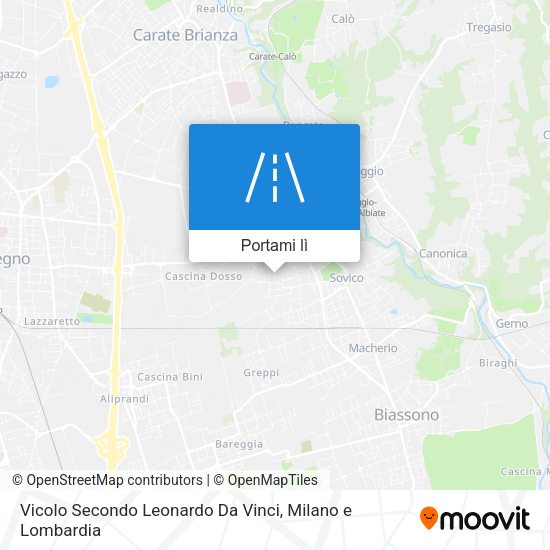 Mappa Vicolo Secondo Leonardo Da Vinci