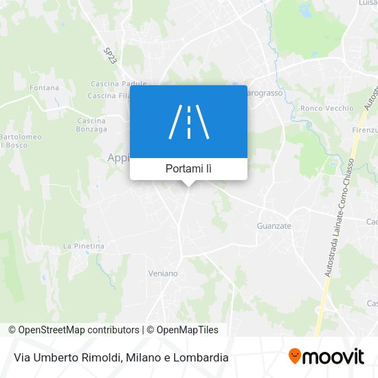 Mappa Via Umberto Rimoldi
