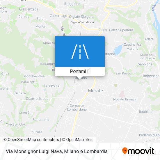 Mappa Via Monsignor Luigi Nava