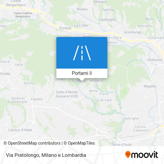 Mappa Via Pratolongo