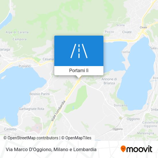 Mappa Via Marco D'Oggiono