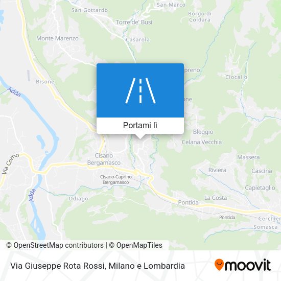 Mappa Via Giuseppe Rota Rossi