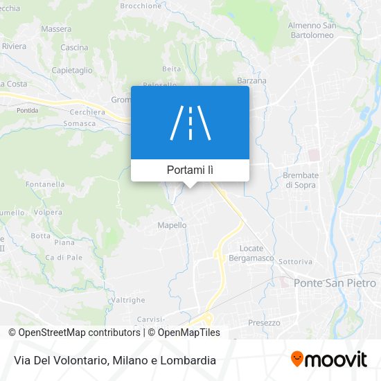 Mappa Via Del Volontario