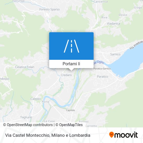 Mappa Via Castel Montecchio