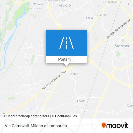 Mappa Via Carnovali