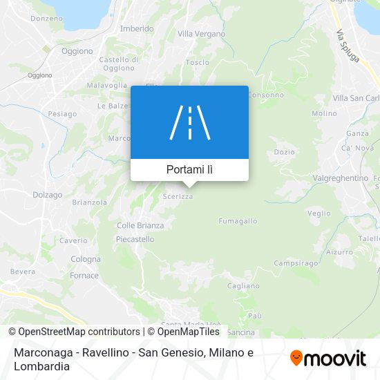 Mappa Marconaga - Ravellino - San Genesio