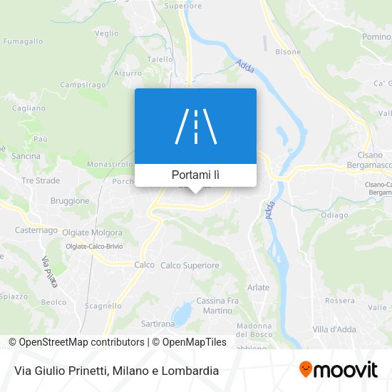 Mappa Via Giulio Prinetti