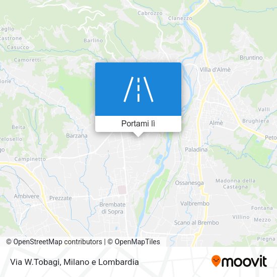Mappa Via W.Tobagi
