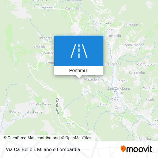 Mappa Via Ca' Belloli